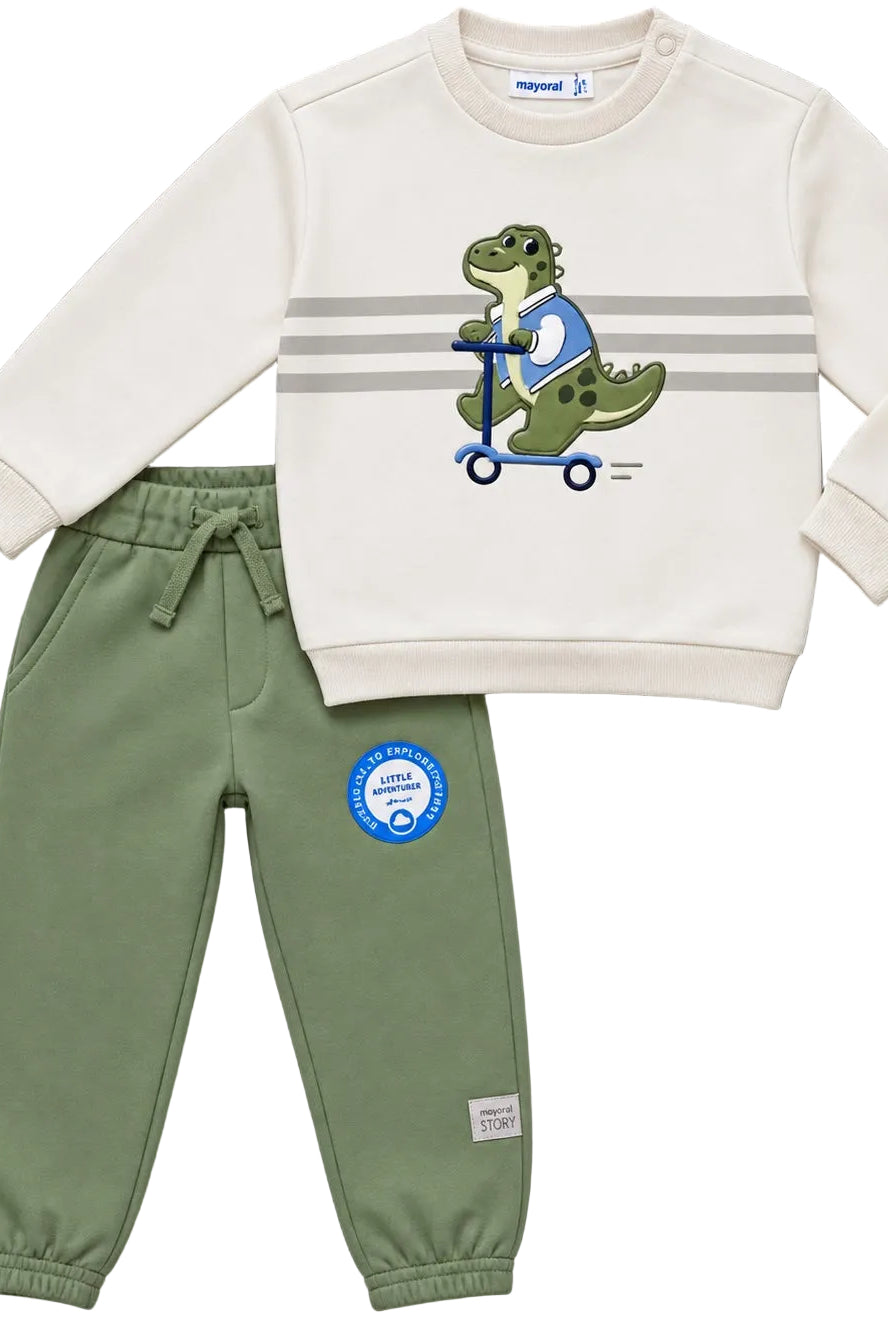Mayoral Toddler Boy Dinosaur Sweatsuit