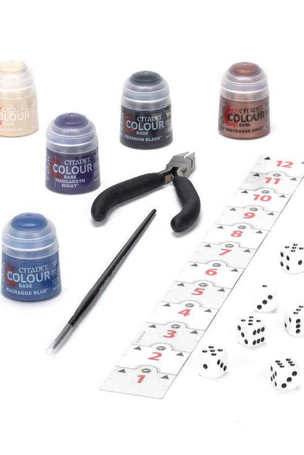 Citadel hobby tools and paints included in Warhammer starter set