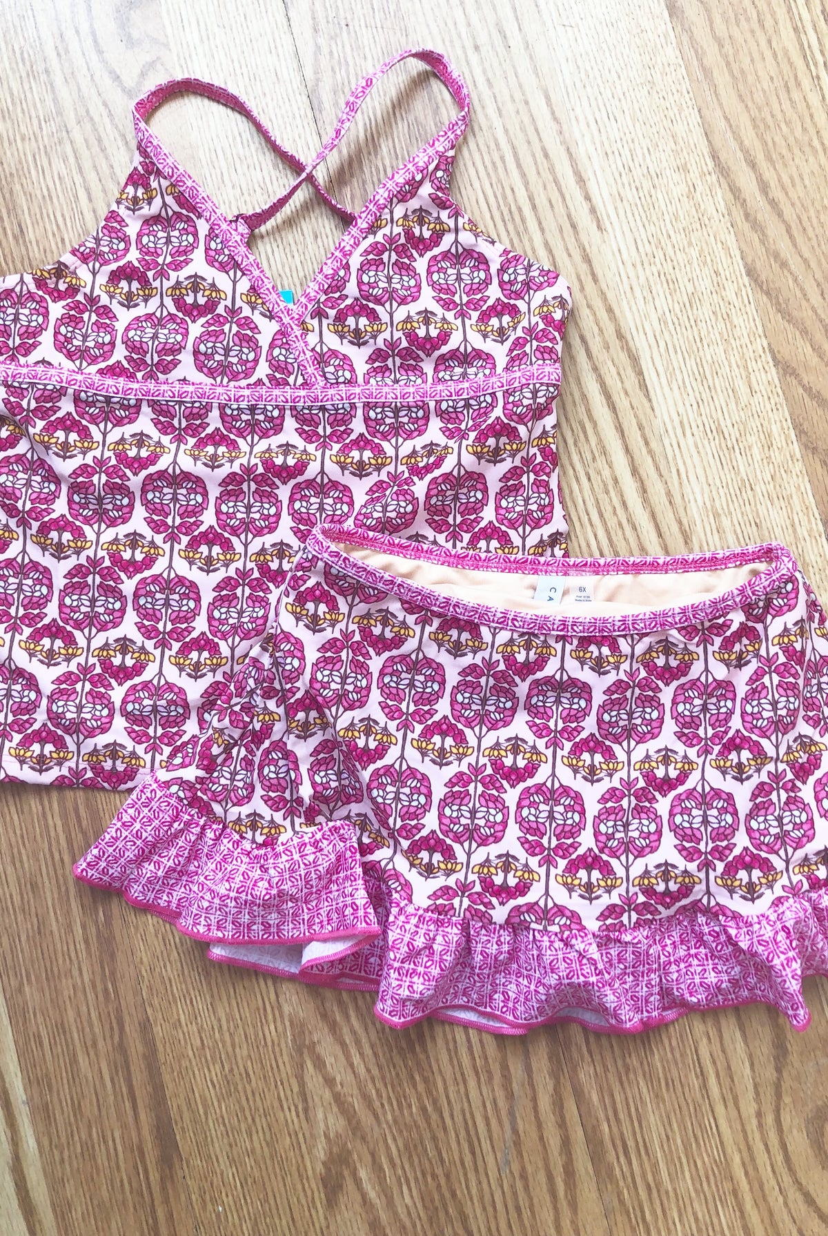 Girls Boho Beach Skirted Tankini – Cabana Life