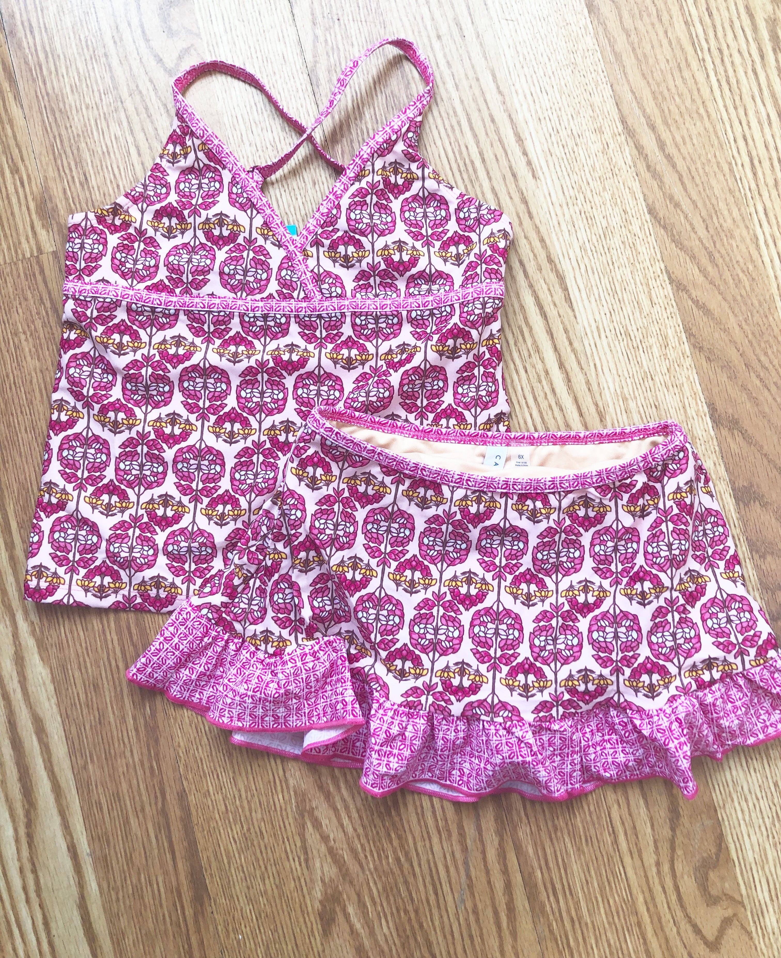 Girls Boho Beach Skirted Tankini – Cabana Life