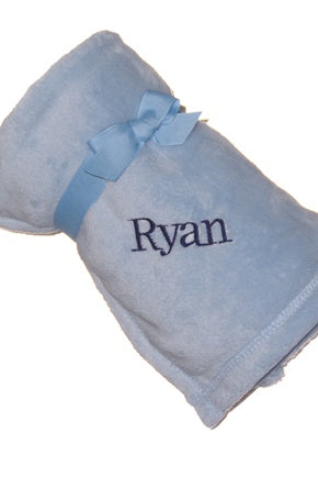 Custom embroidered baby blanket - personalized gift