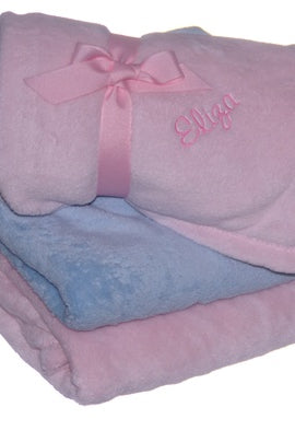 Monogrammed baby blanket