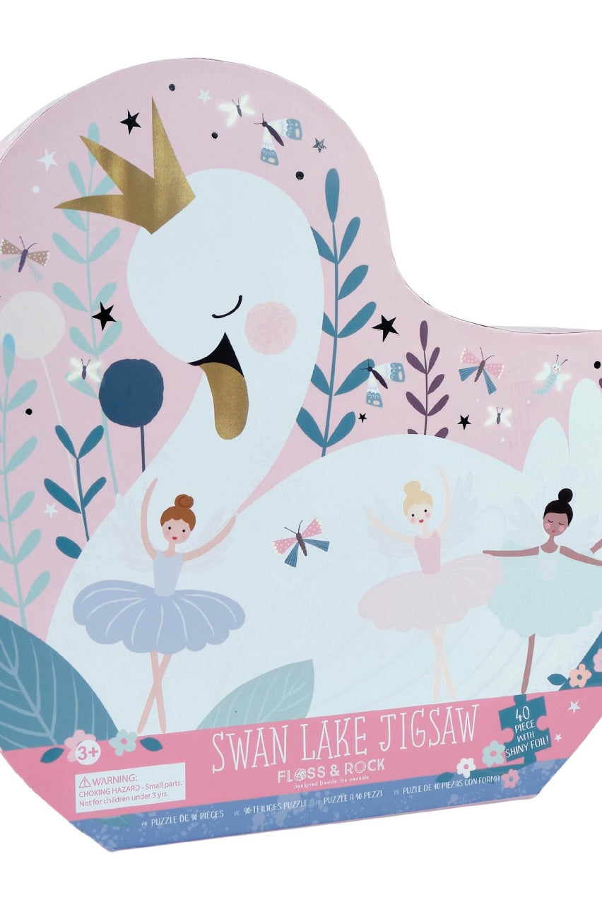 floss and rock, swan lake puzzle, baby boutique, toddler puzzle, best stocking stuffers, swan puzzle
