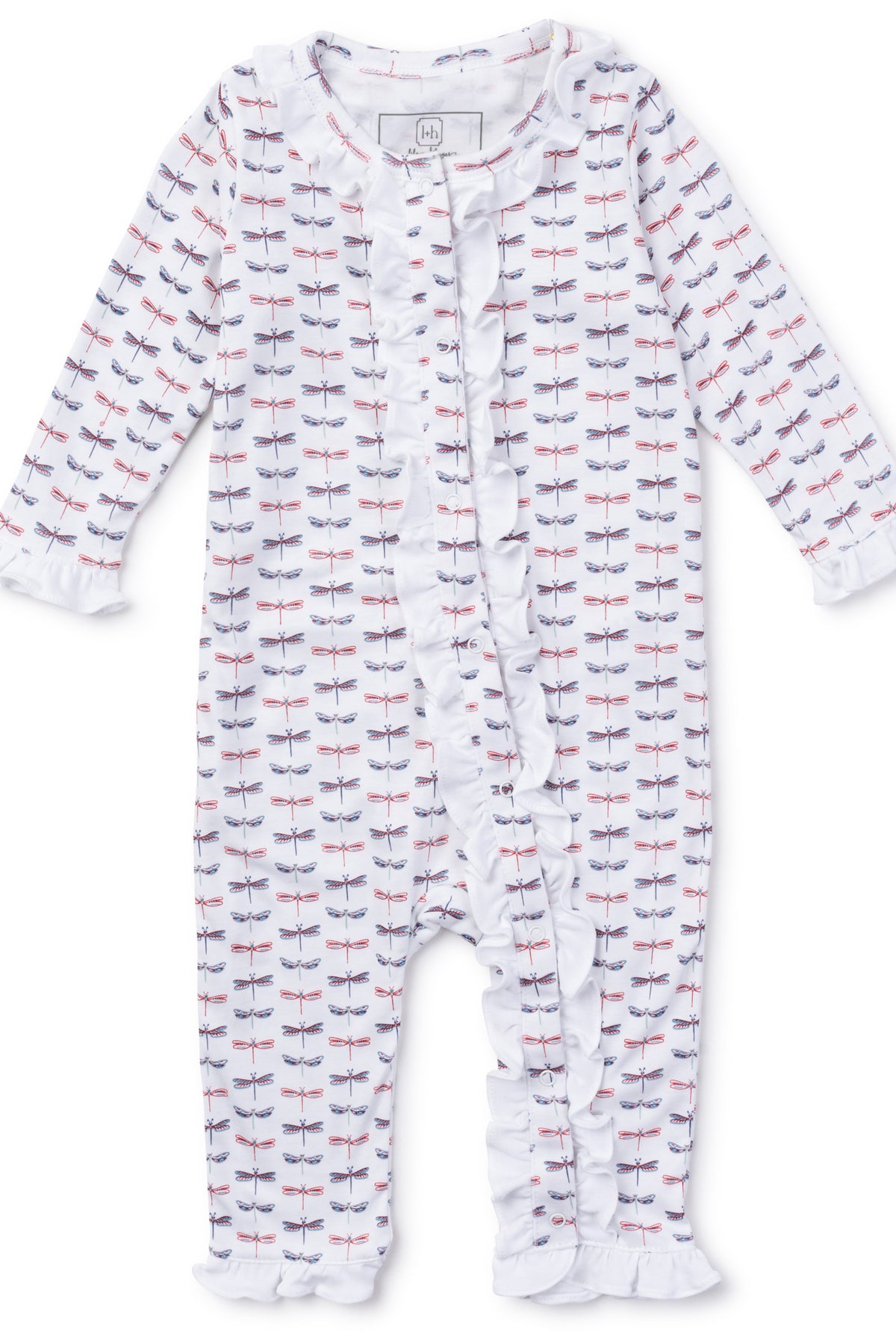 Lila and Hayes Dragonfly Romper - Pima Cotton Classics / Cute as Buttons