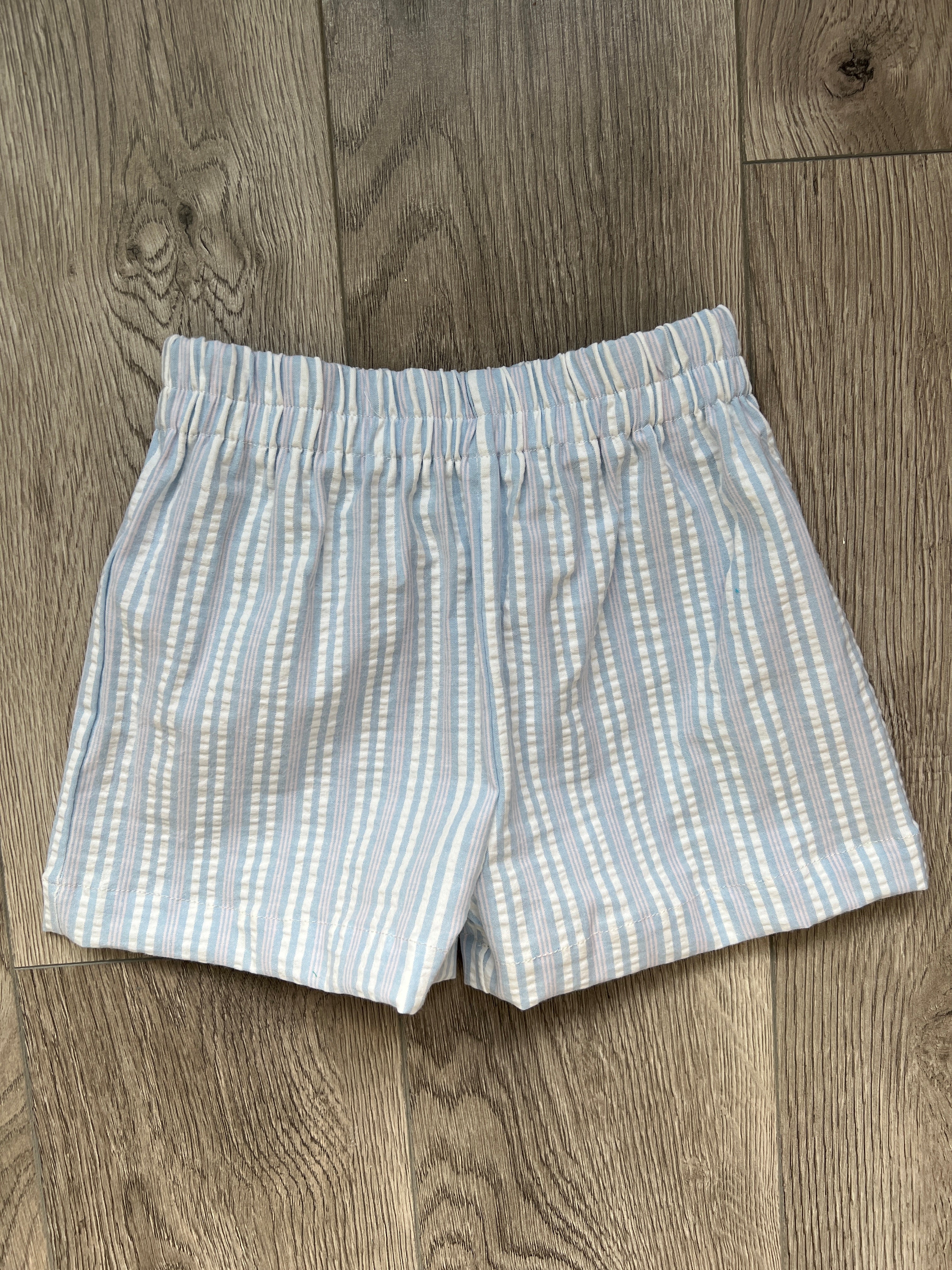seersucker shorts, baby boy clothing, cute baby boy outfits