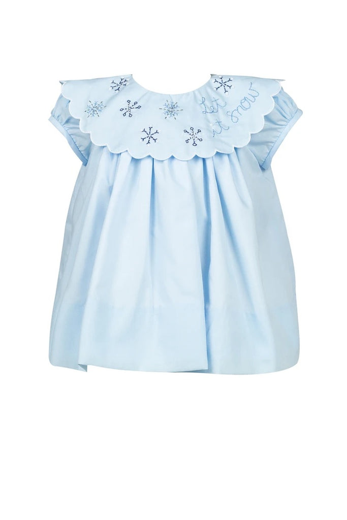 the proper peony, let it snow dress, christmas dress for girls, best baby boutique, classic childrens clothing, girl clothing
