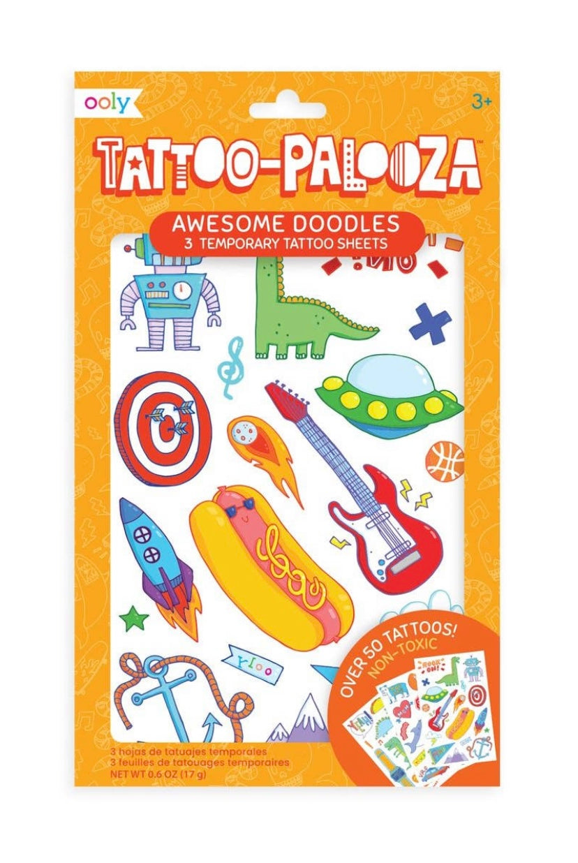ooly, tattoo palooza, temporary tatios, awesome doodles, best baby boutique, stocking stuffer for kids