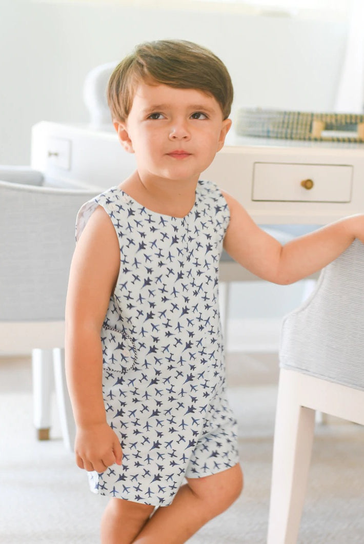 james and lottie, reed jon jon, airplane Jon jon, james and lottie retailer, cute boy clothing, best baby boutique, airplane print boy clothing