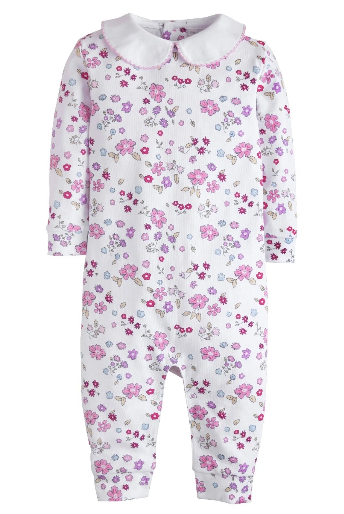 little english, royal garden romper, floral romper for baby girl, classic childrens clothing, best baby boutique, floral baby girl outift