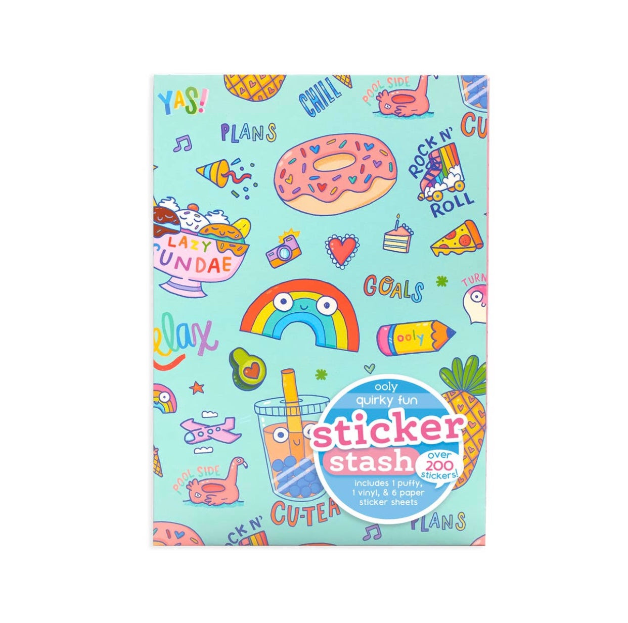 ooly, sticker stash, quirky fun, sticker book, stocking stuffer for kids, best baby boutique