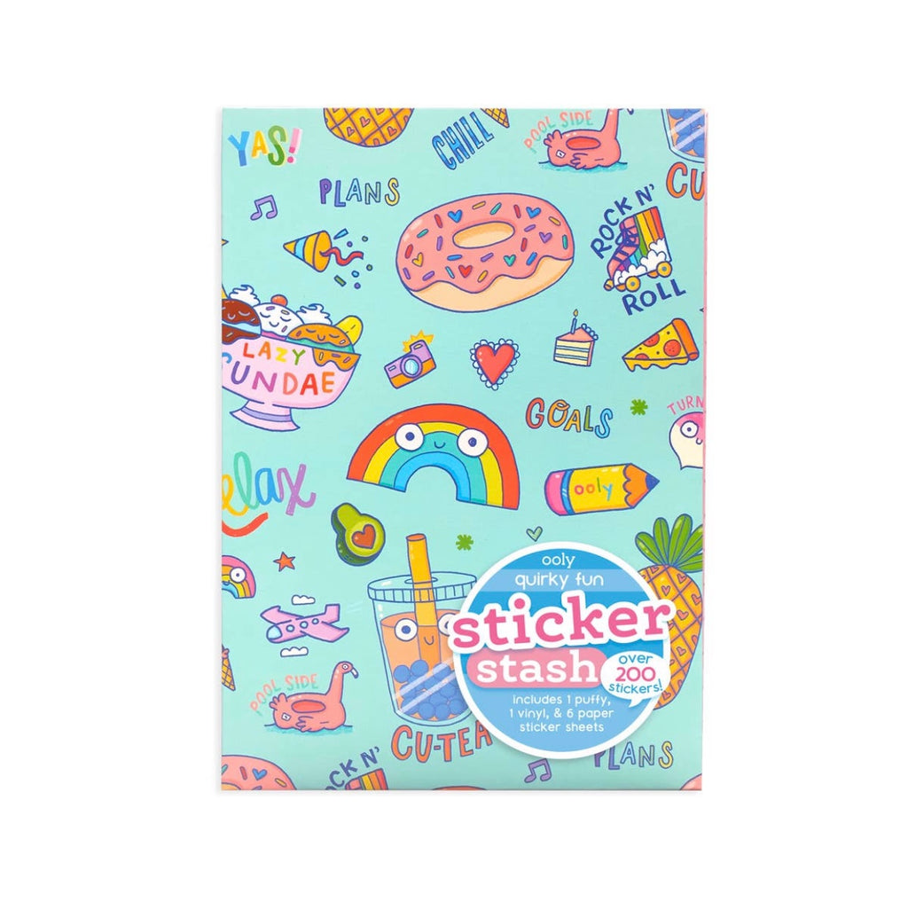 ooly, sticker stash, quirky fun, sticker book, stocking stuffer for kids, best baby boutique