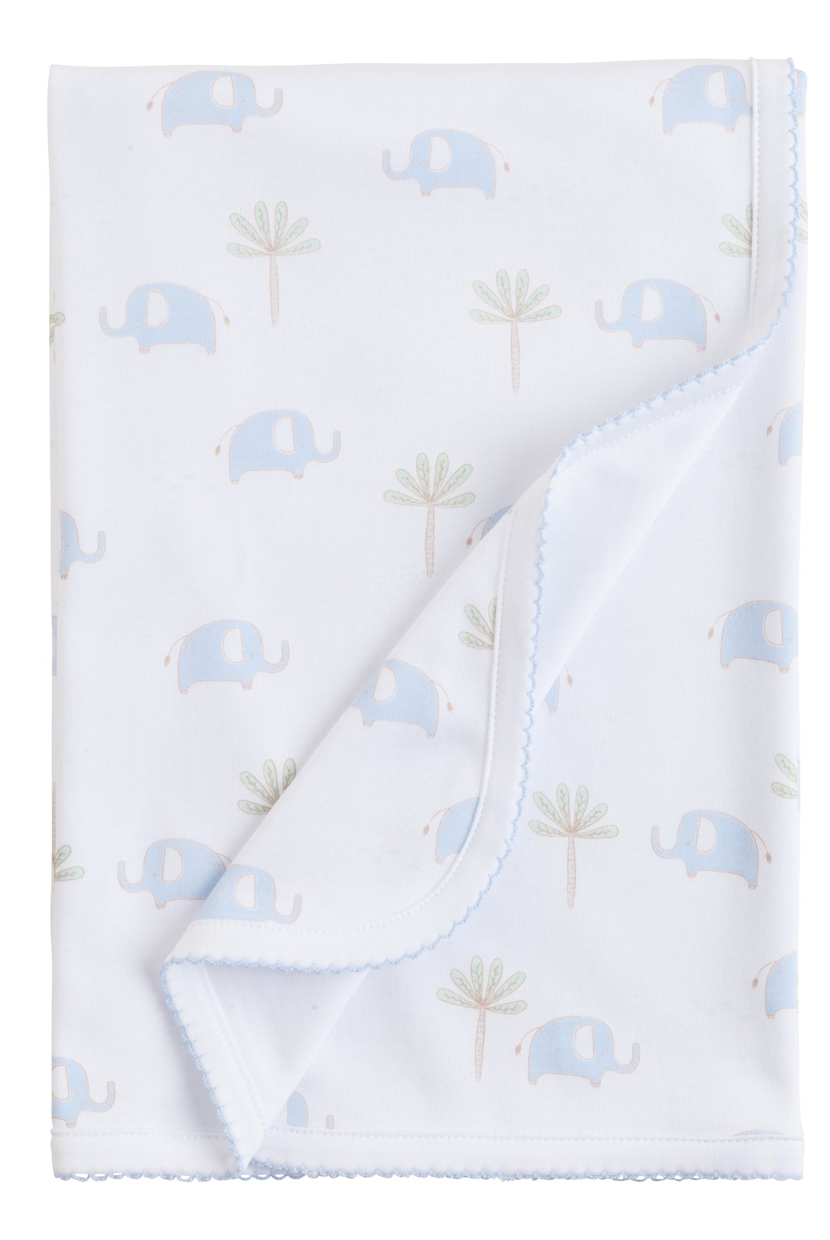 little english, elephant printed blanket, baby gift, baby boy receiving blanket, little english retailer