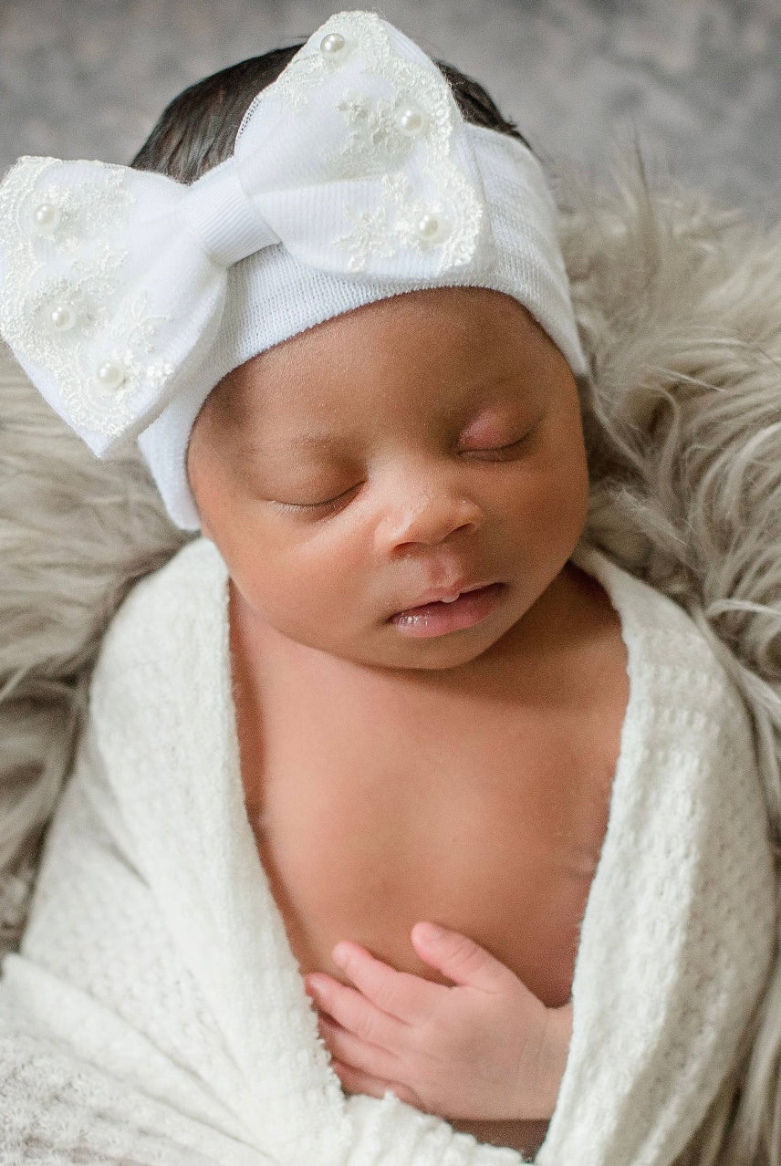 newborn hospital hat, newborn headband, hospital baby pics, newborn photo shoot