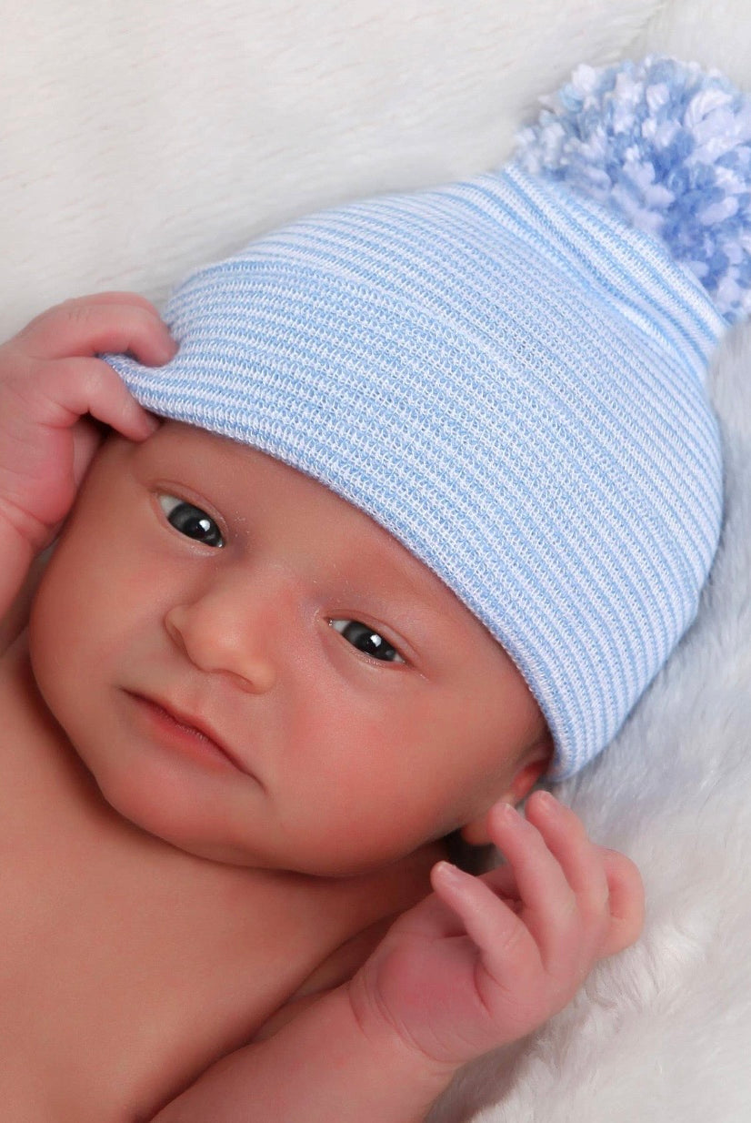 newborn baby boy, baby boy beanie, baby boy hospital hat, newborn photo props