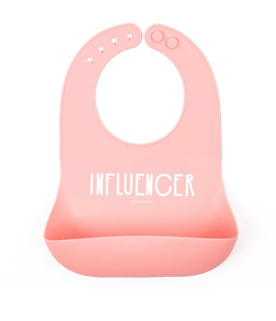 influencer bib, silicone bib, baby bib, bella tunno, baby gift, baby feeding, wonder bib, 