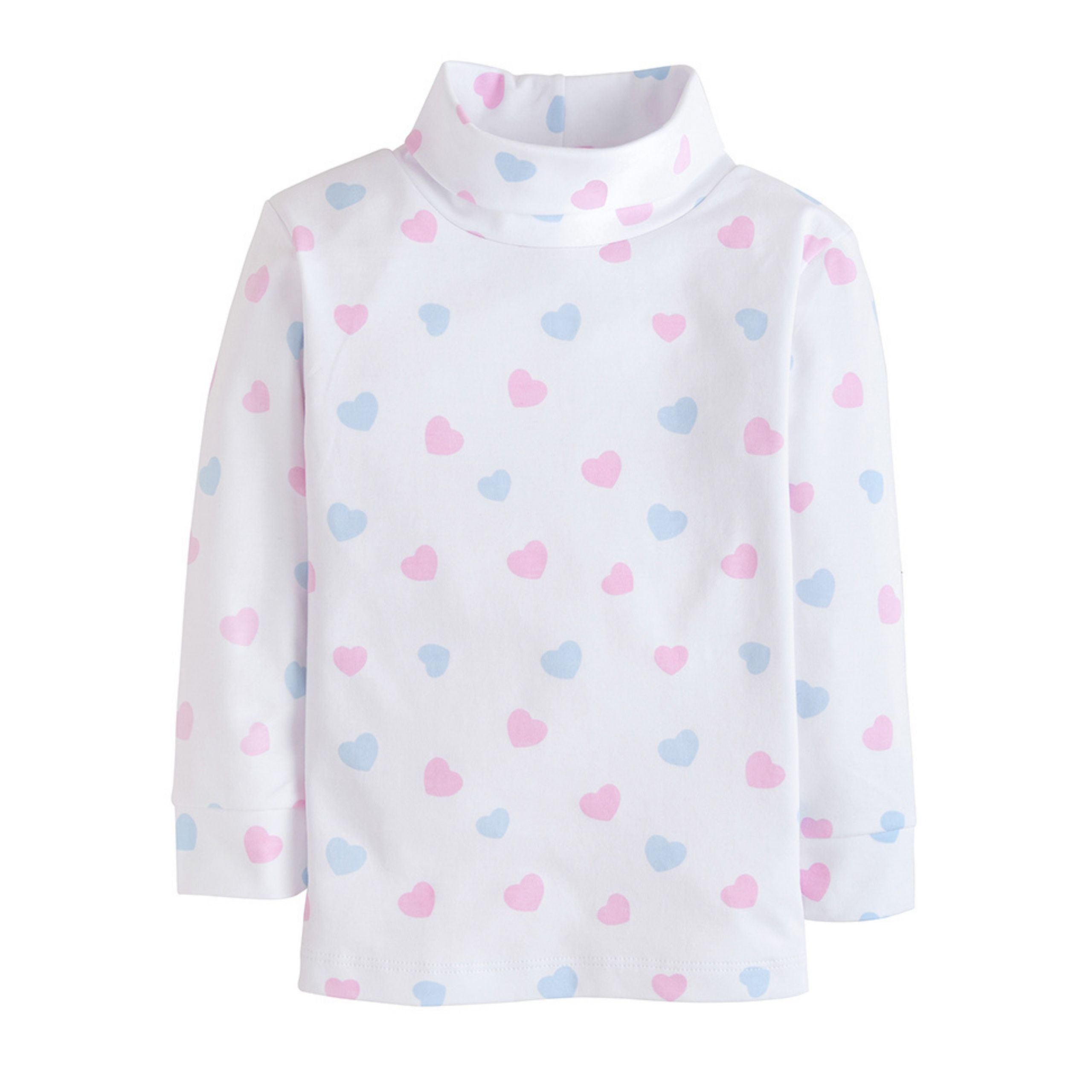 little english, heart turtleneck, baby girl clothing, classic childrens clothing, toddler girl clothing, best baby boutique, hearts turtleneck,