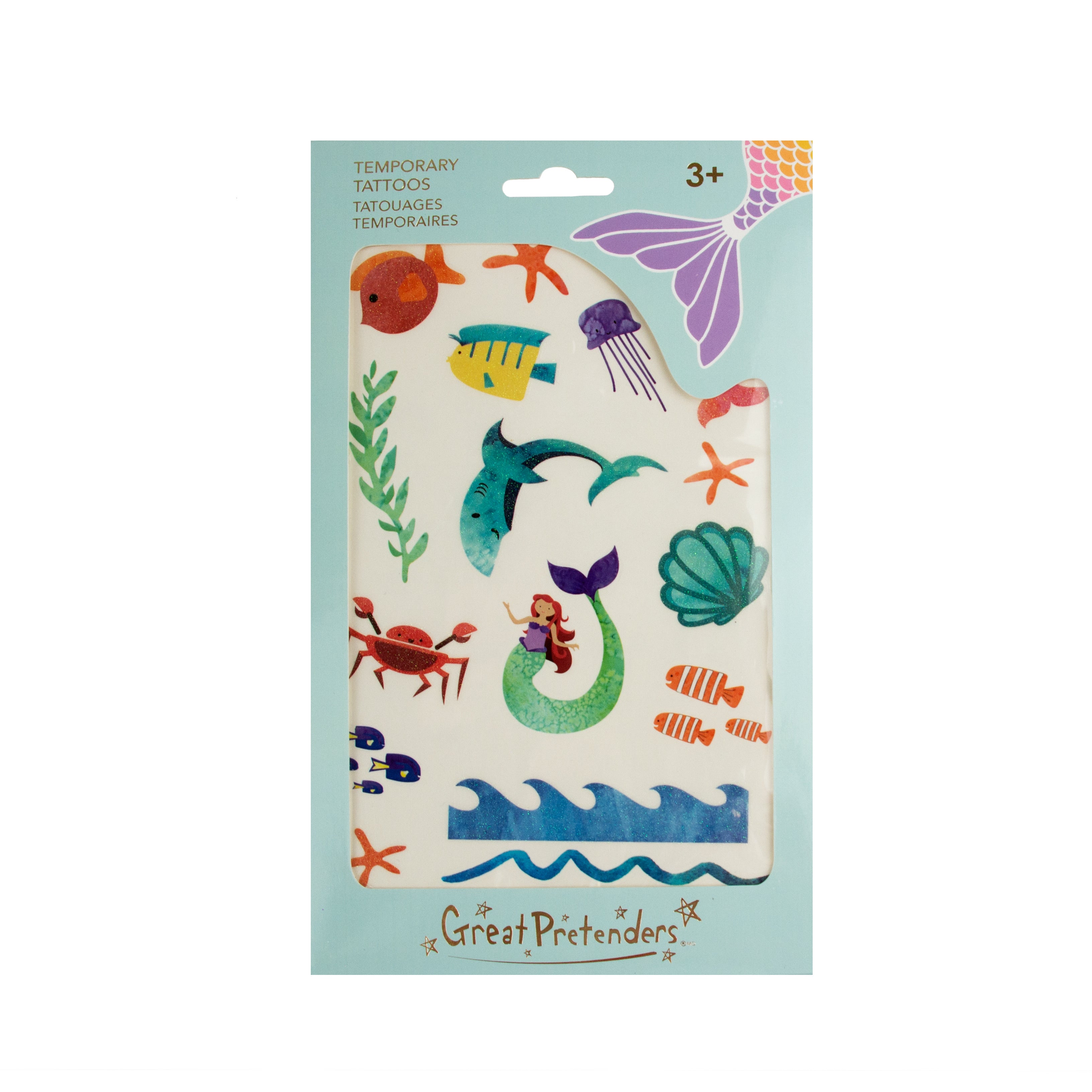 mermaid, temporary tattoos, kid tattoos, mermaids, easter basket ideas, girl gifts