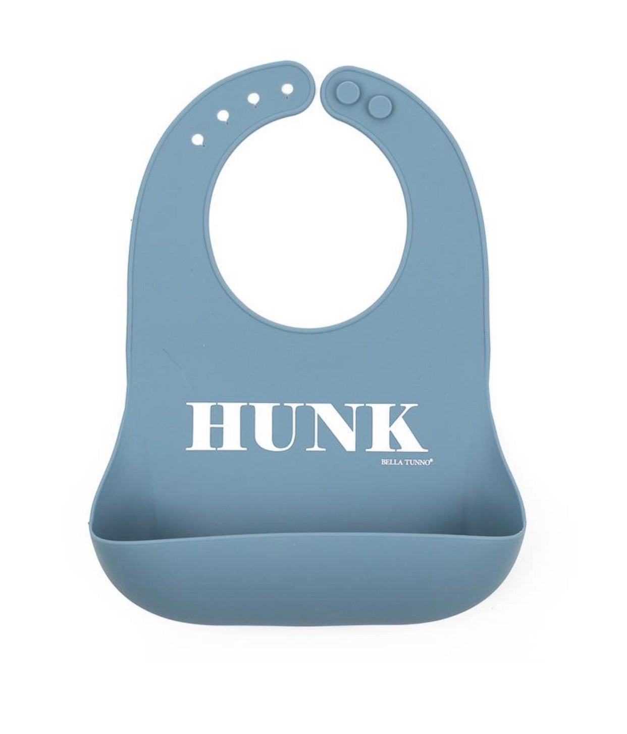 hunk, bib, wonder bib, bella tunno, silicone bib, baby gift