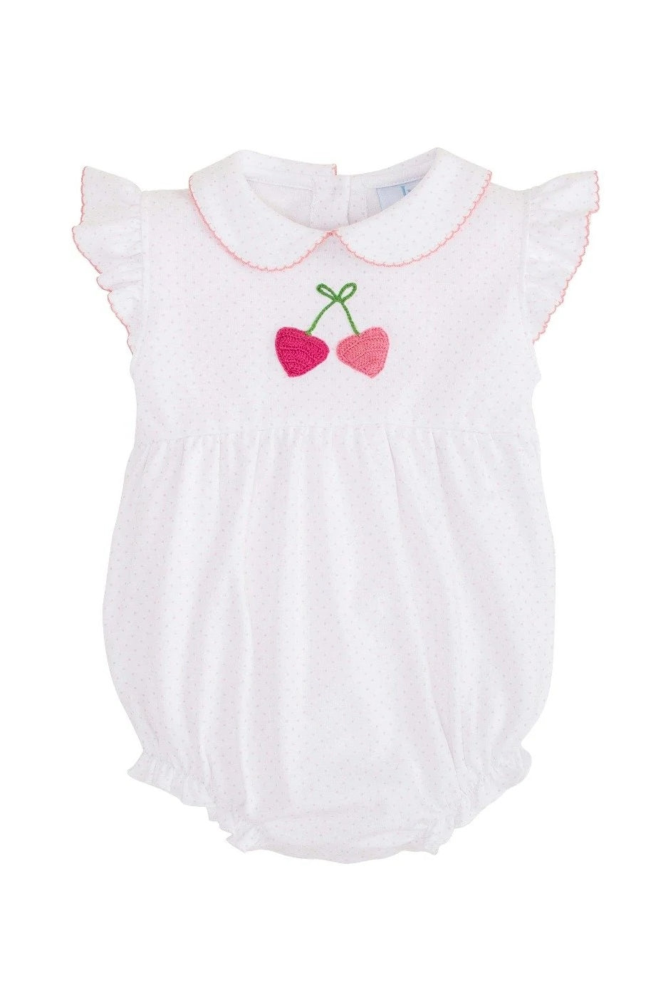 little english, cherry hearts bubble, cute baby girl clothing, classic Childrens clothibg, baby gift, adorable baby girl outfit
