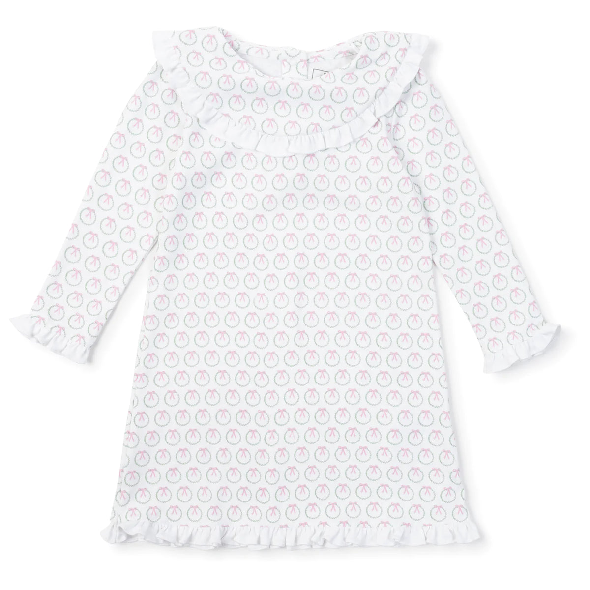 Madeline Holiday Wreath Dress by Lila and Hayes Cute as Buttons