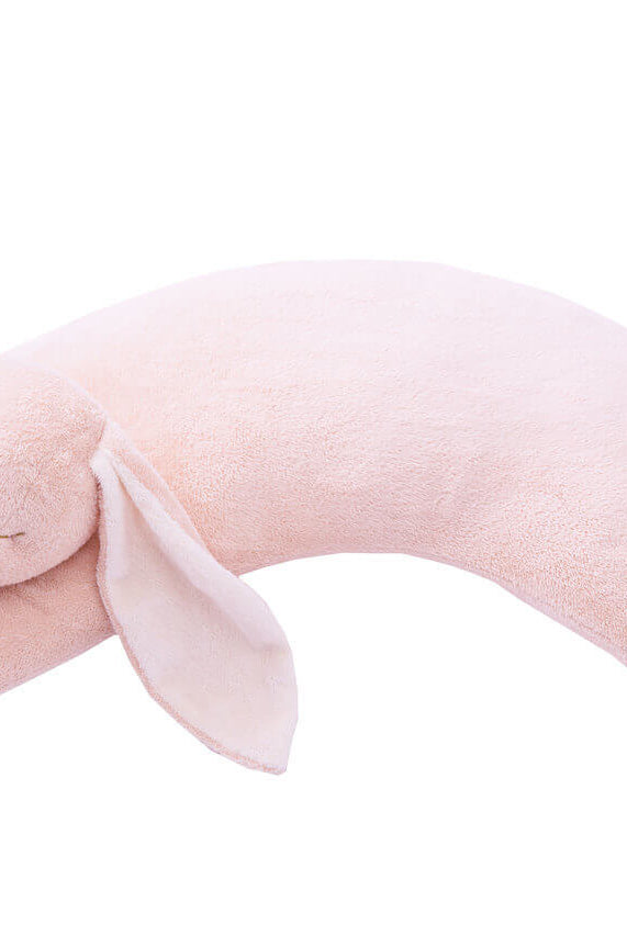 angel dear, bunny pillow, curved pillow, bunny, baby gift, nursing pillow
