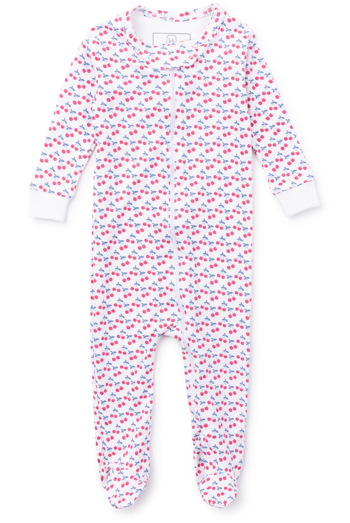 lila and hayes, so very cherry, pajama footies, cute girl clothing, cherry print girl clothing