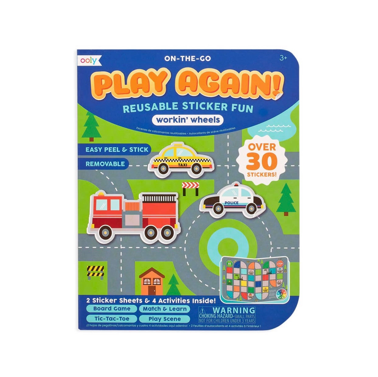 ooly, play again, mini activity kit, reusable sticker kit, best baby boutique, arts and crafts,