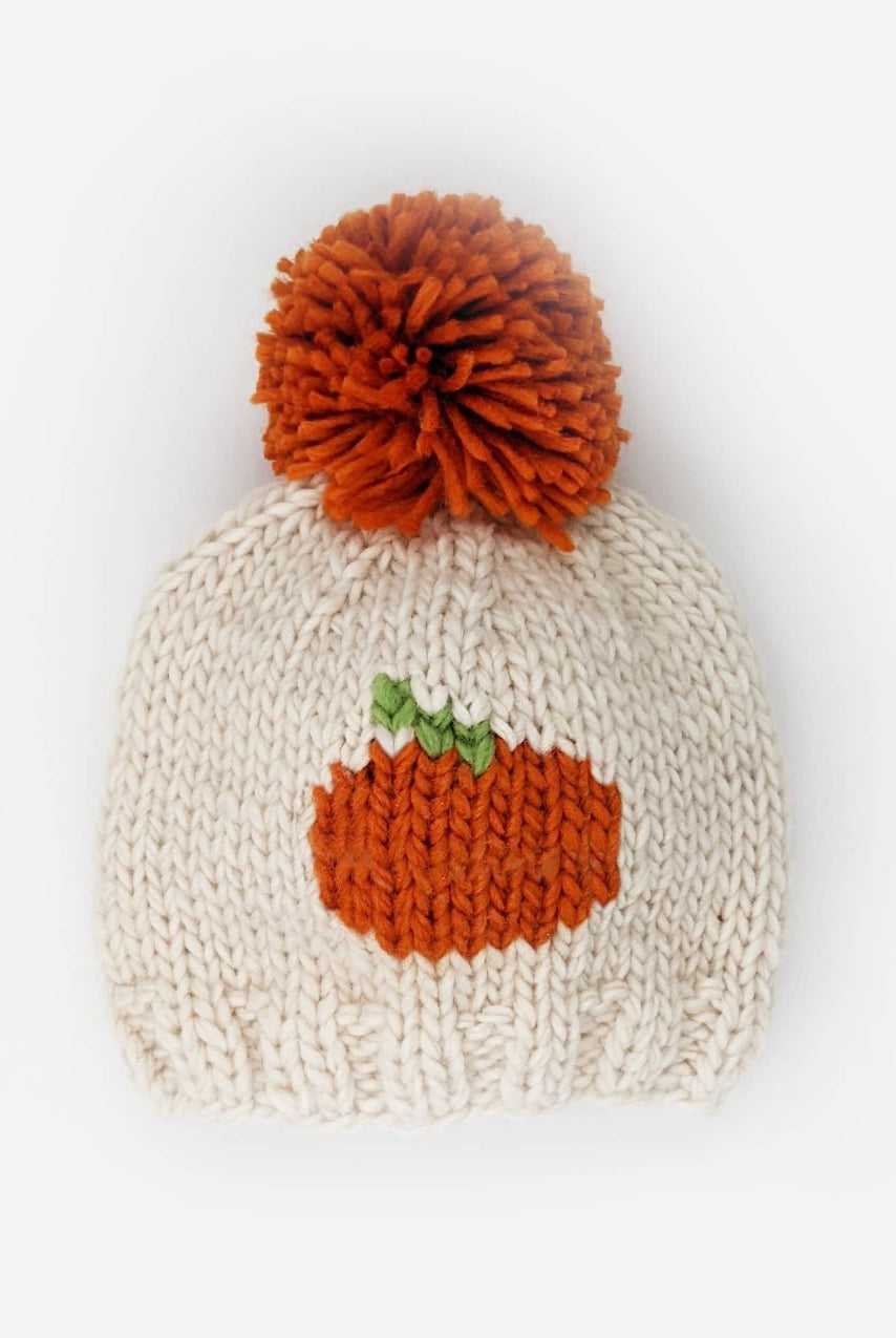 pumpkin knit hat, fall hat for baby, pumpkin baby hat, baby beanie