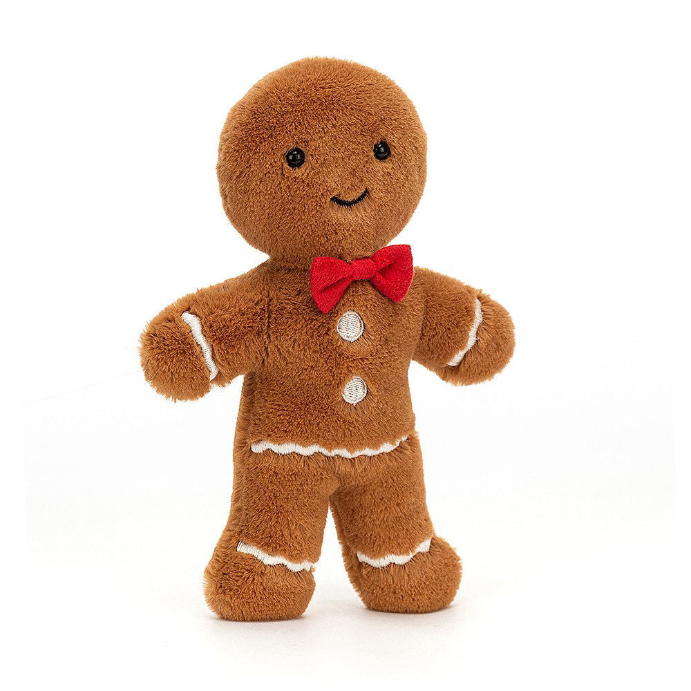 jellycat, jolly gingerbread fred, plush toy, baby stocking stuffer, jellycat retailer, best baby boutique, classic childrens clothing, baby gift, christmas gift ideas for baby, gingerbread stuffed animal