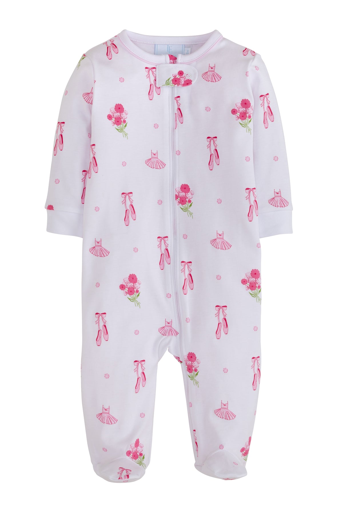 little english, footie, ballet footie, baby girl clothing, cute baby girl outfit, little english retailer, ballerina baby outfit