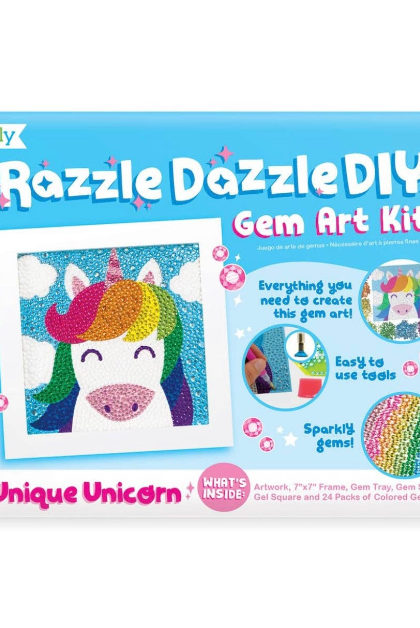 ooly, razzle dazzle gem kit, uniquely unicorn gem kit, great gift ideas for kids, arts and crafts for kids, best baby boutique