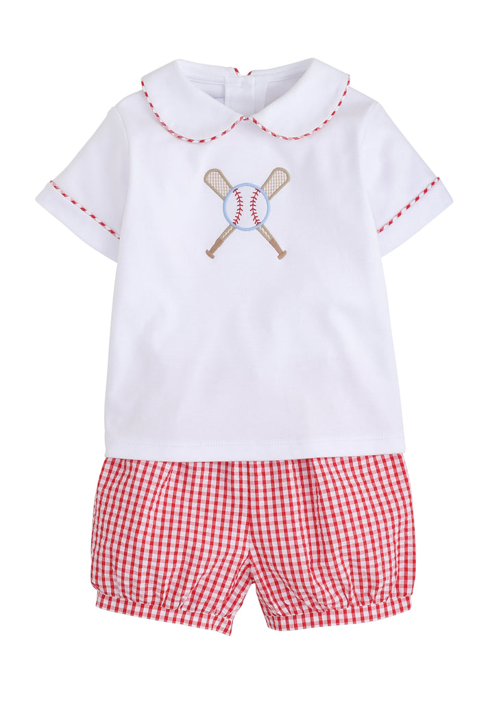 little english, peter pan short set, baseball outfit, baby boy clothing