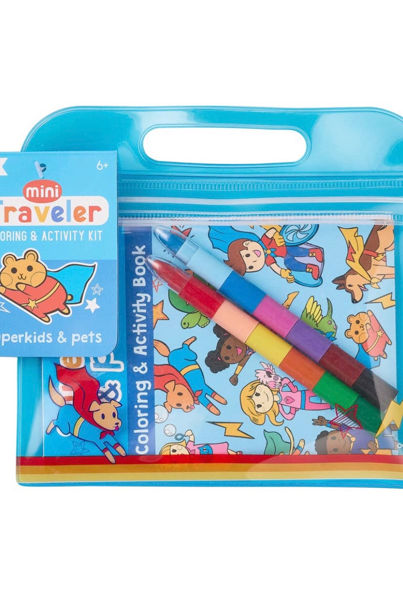 ooly, travel coloring kit, coloring book kit, pet coloring book, activity kit for kids, best travel kit for kids, best baby boutique, coloring book, crayons