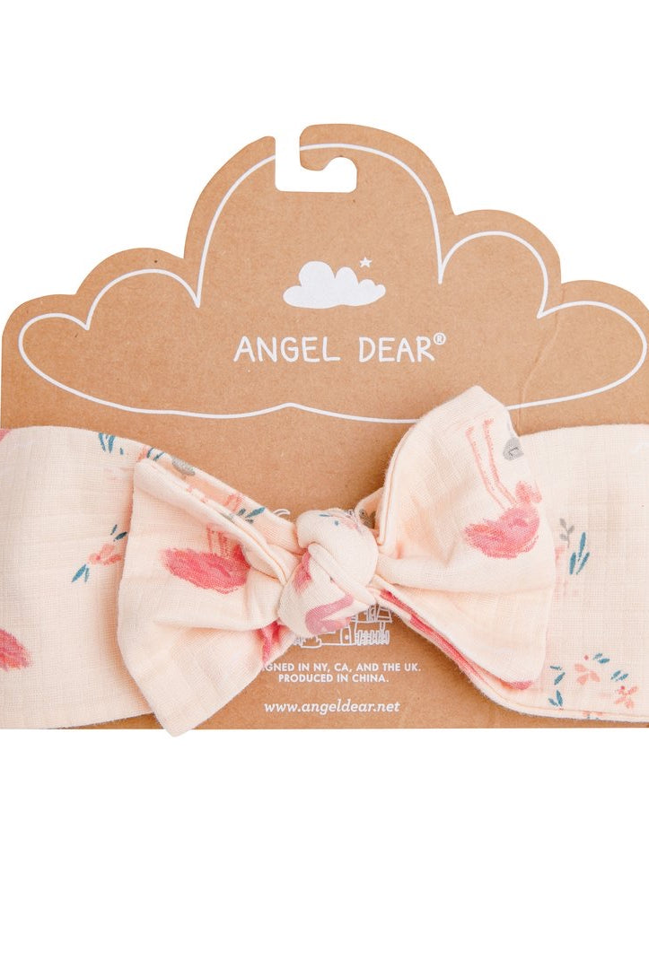 baby girl headband, baby girl bow headband, newborn headband, flamingo headband, baby bow,