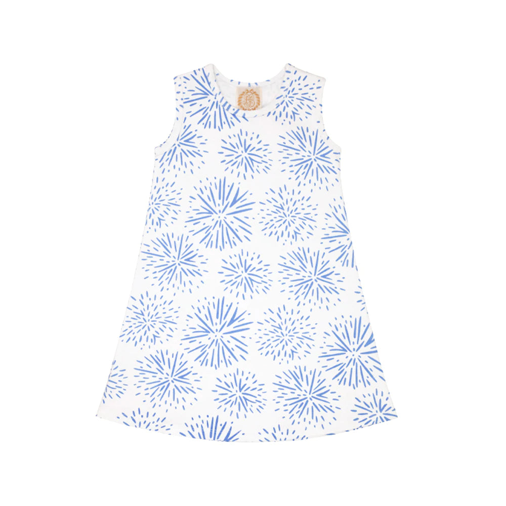 the Beaufort bonnet company, tbbc, Polly play dress, Boom Sizzle Pop, 4th of july outfit for girls, 4th of july girl dress, TBBC retailer, hidden gem
