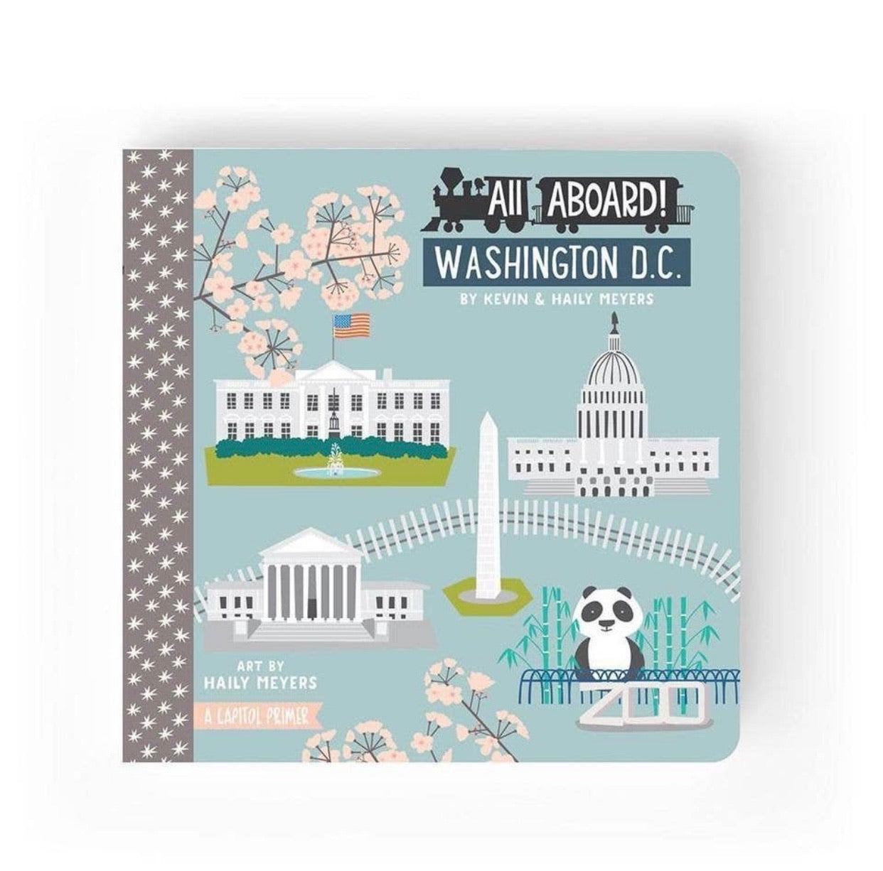 all aboard washington dc, board book, DC, baby books, baby gift