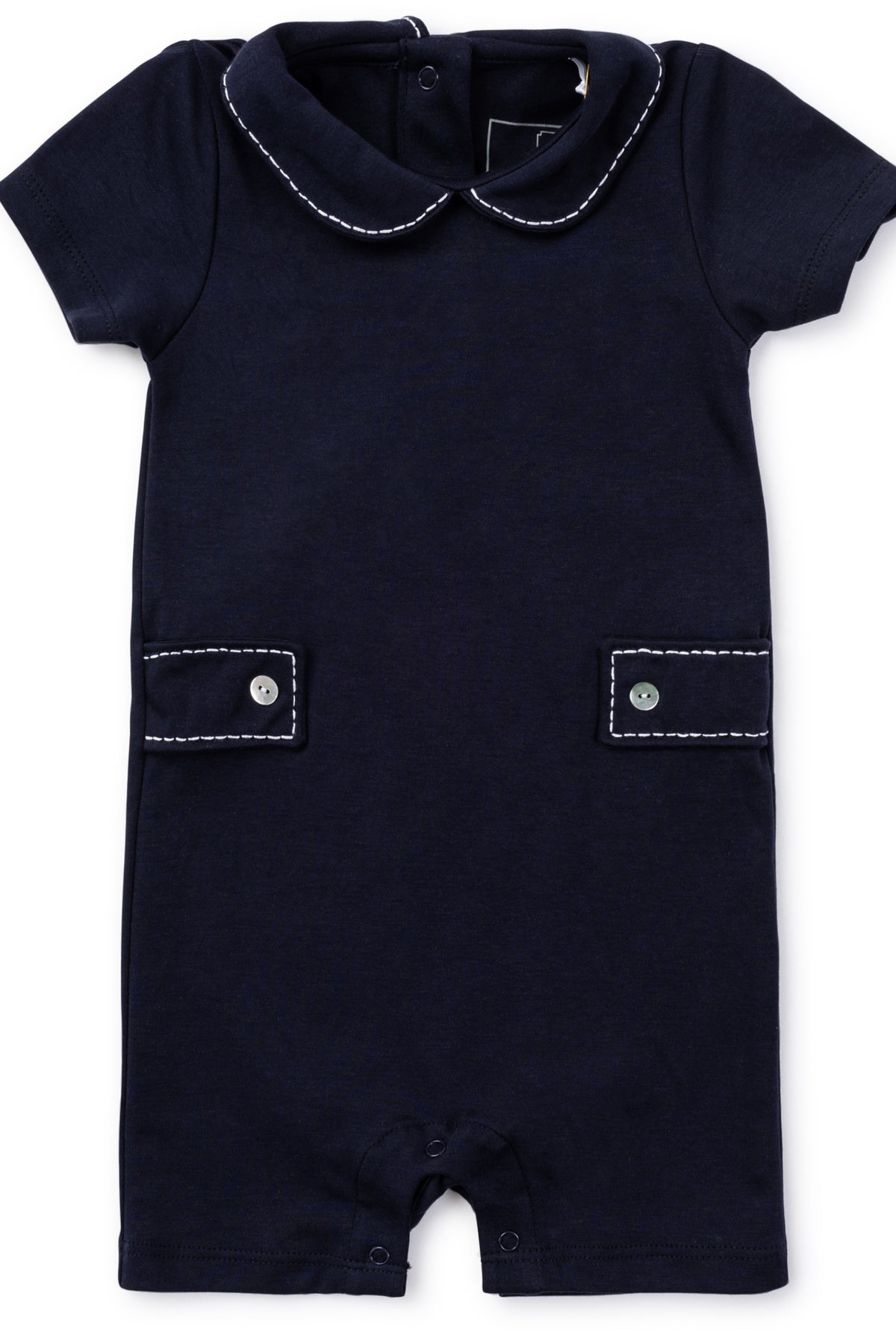 Cute Baby Boy Clothing Romper by Lila and Hayes / Cute as Buttons