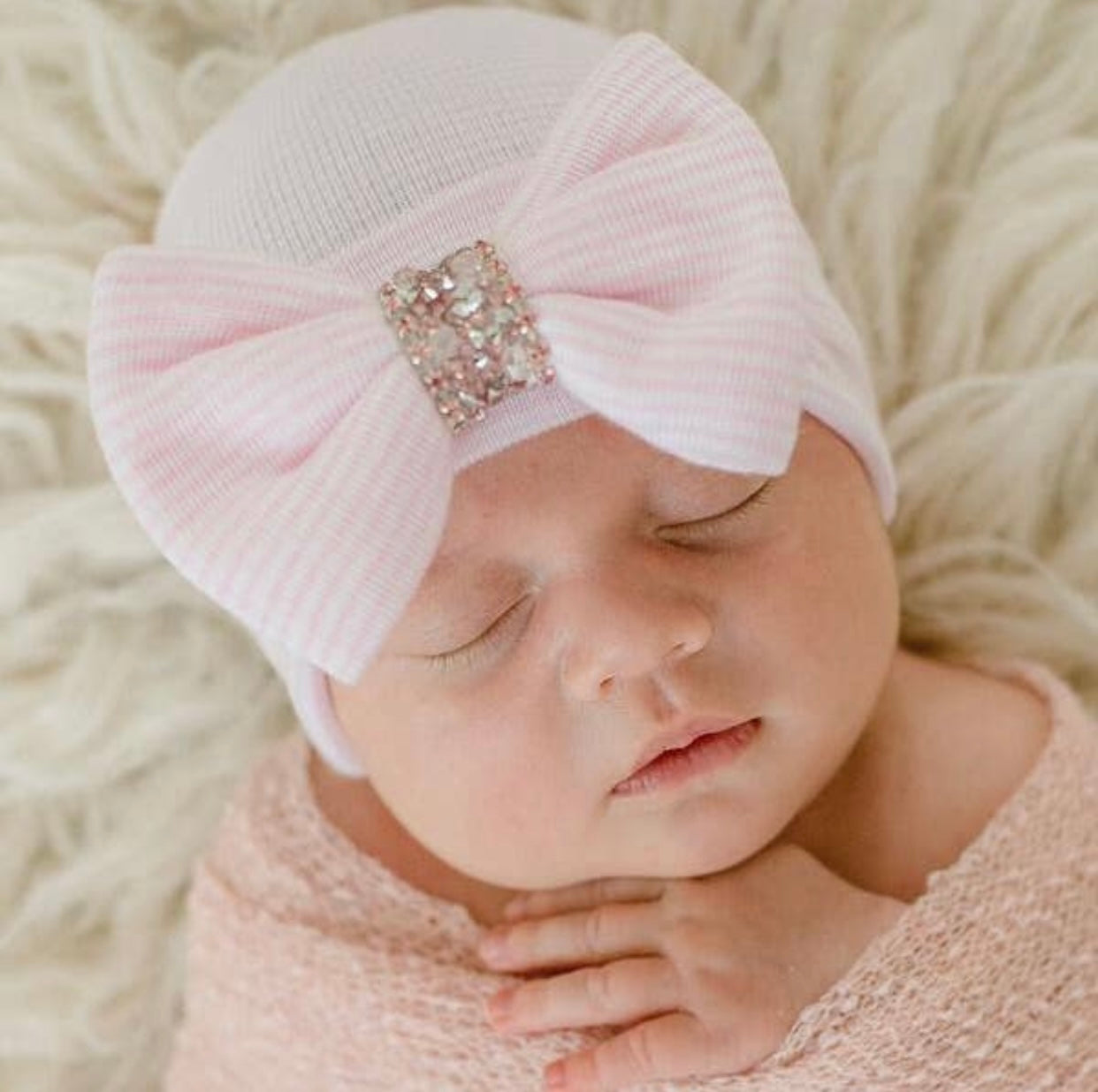 newborn hospital hat, baby girl hospital hat, newborn hat, baby girl bow hat, newborn photo prop, newborn photography, newborn nursery hat, best baby boutique