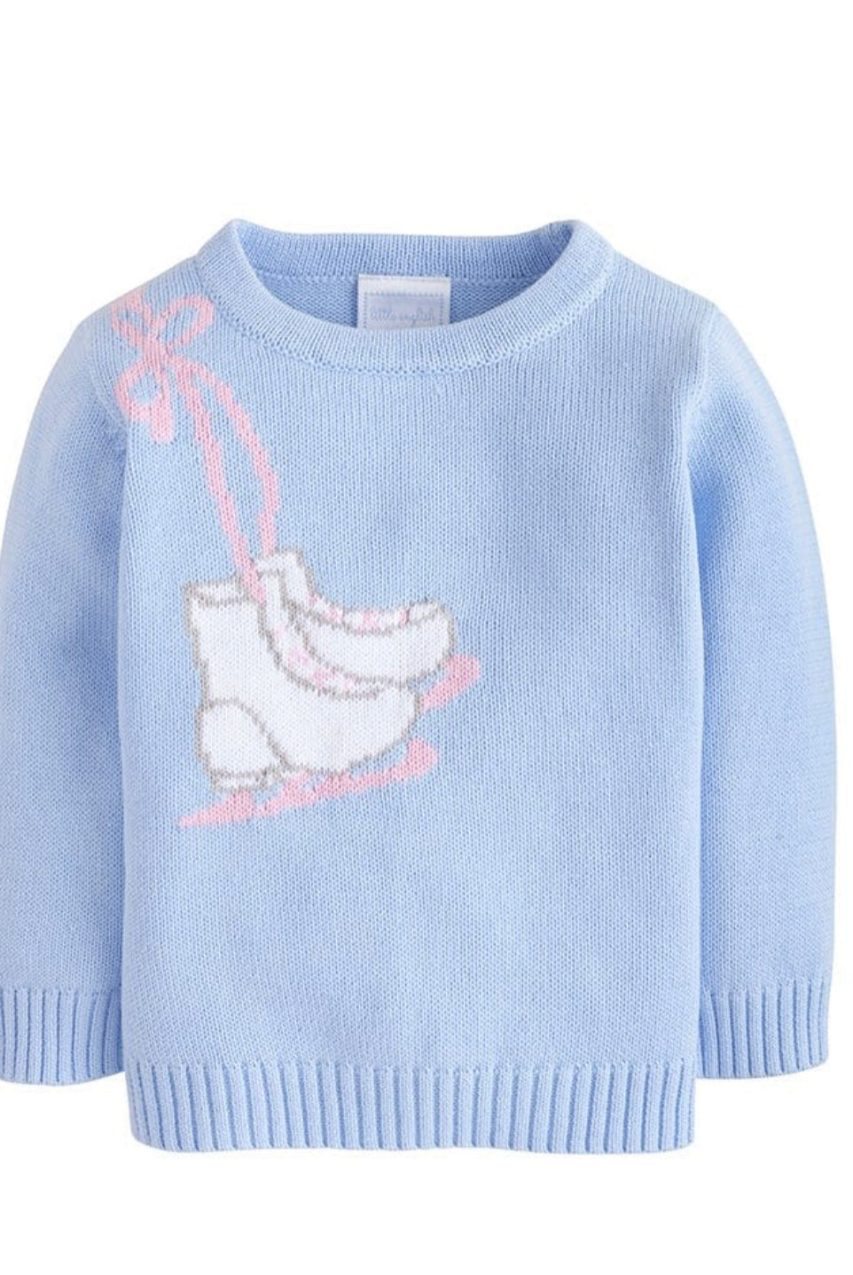 little english, ice skates, ice skate sweater, classic childrens clothing, best baby boutique, sweater for girls