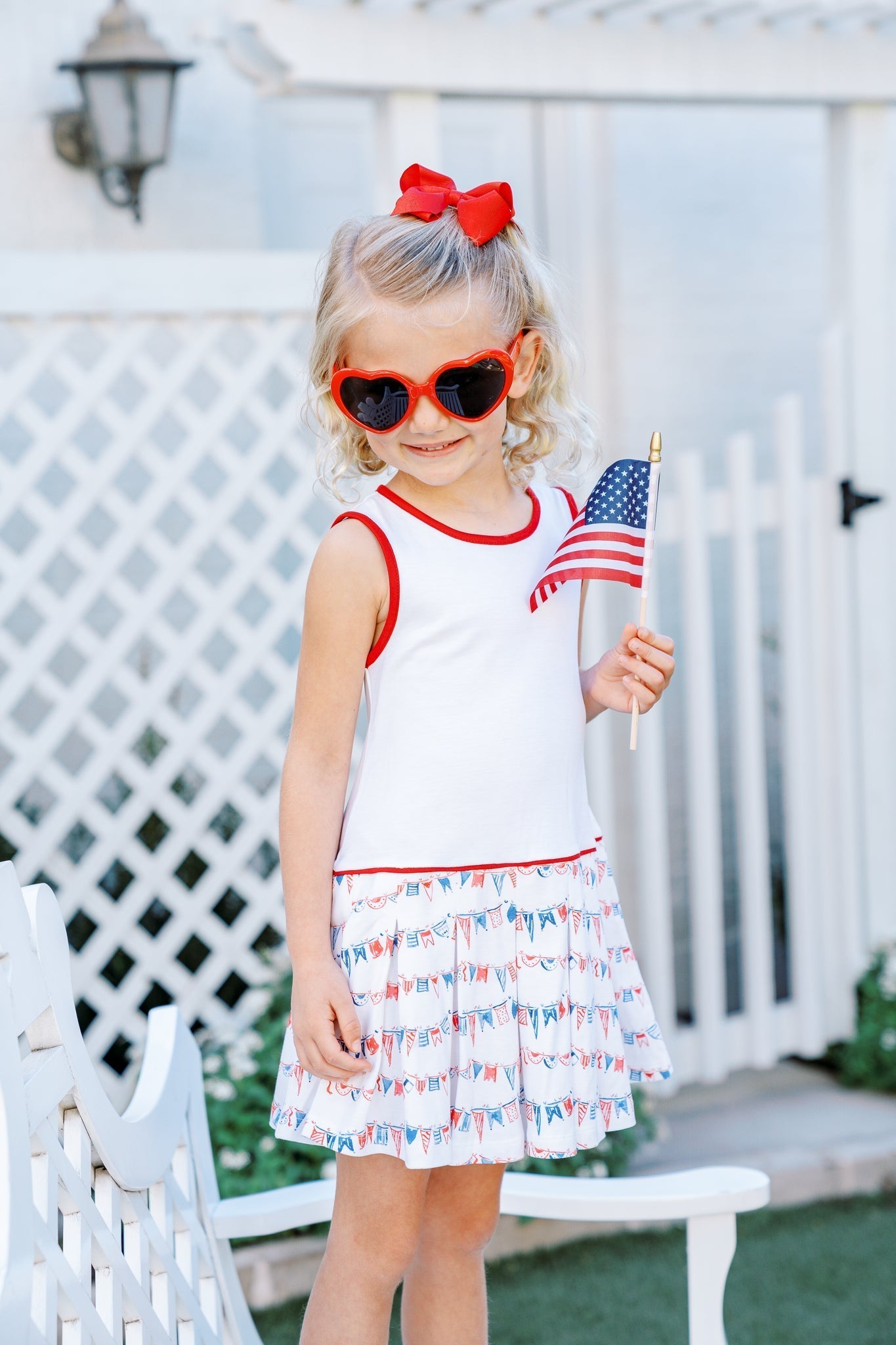 red white and blue dress girl Sassy Shortcake Star Spangled Sweetheart Dress