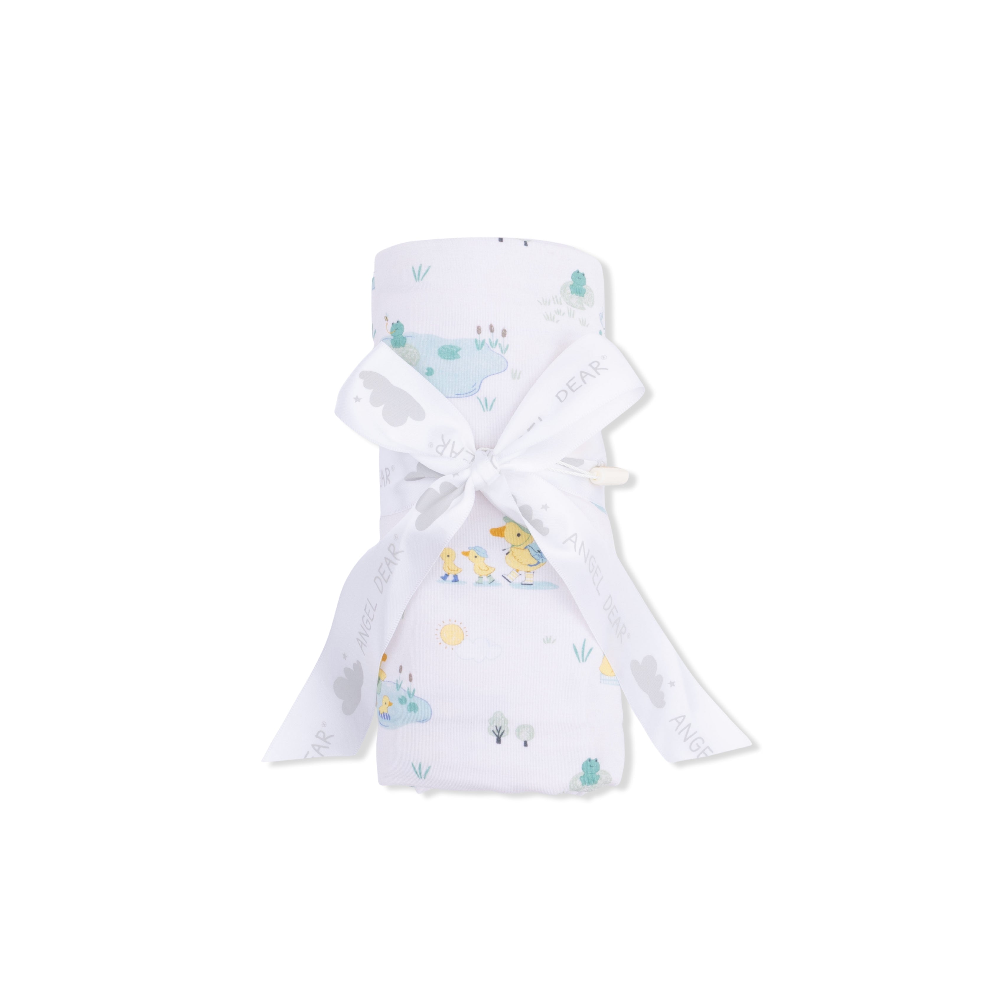 Gender neutral duck swaddle blanket