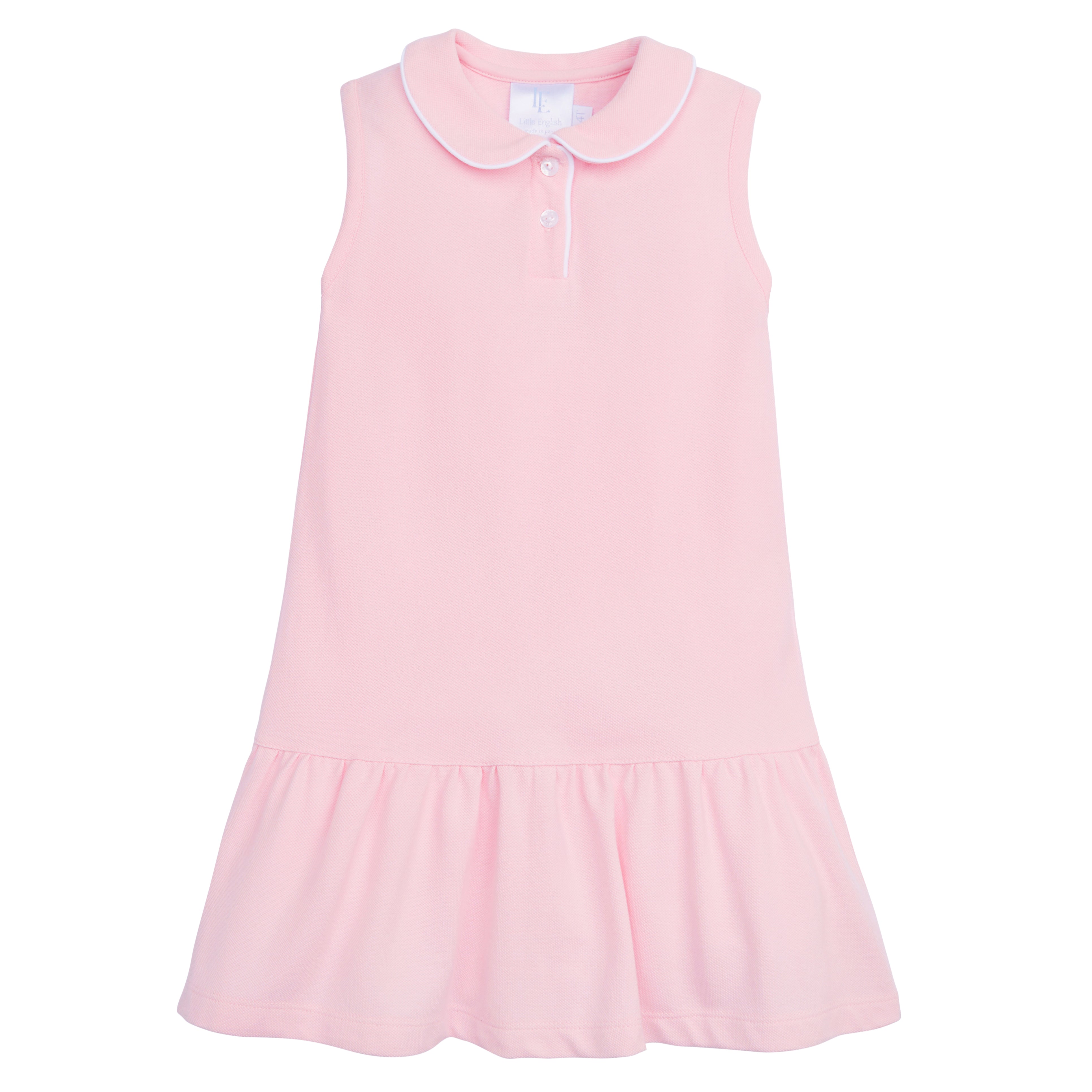 Little English Sleeveless Polo Dress in Light Pink 6Y Little English Sleeveless Polo Dress in Light Pink 6Y