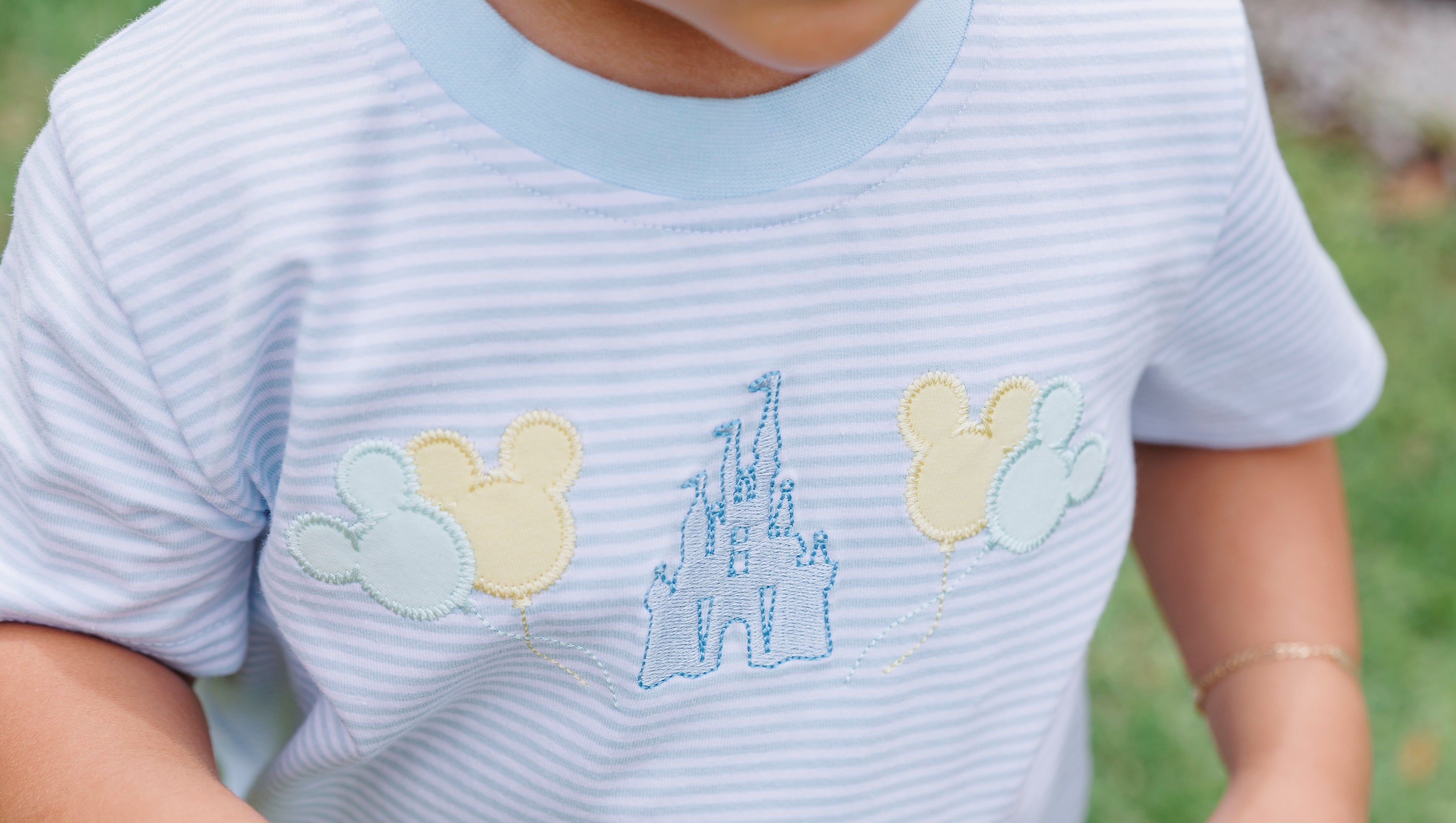 Toddler boy magical short set - coordinating two-piece outfit detail