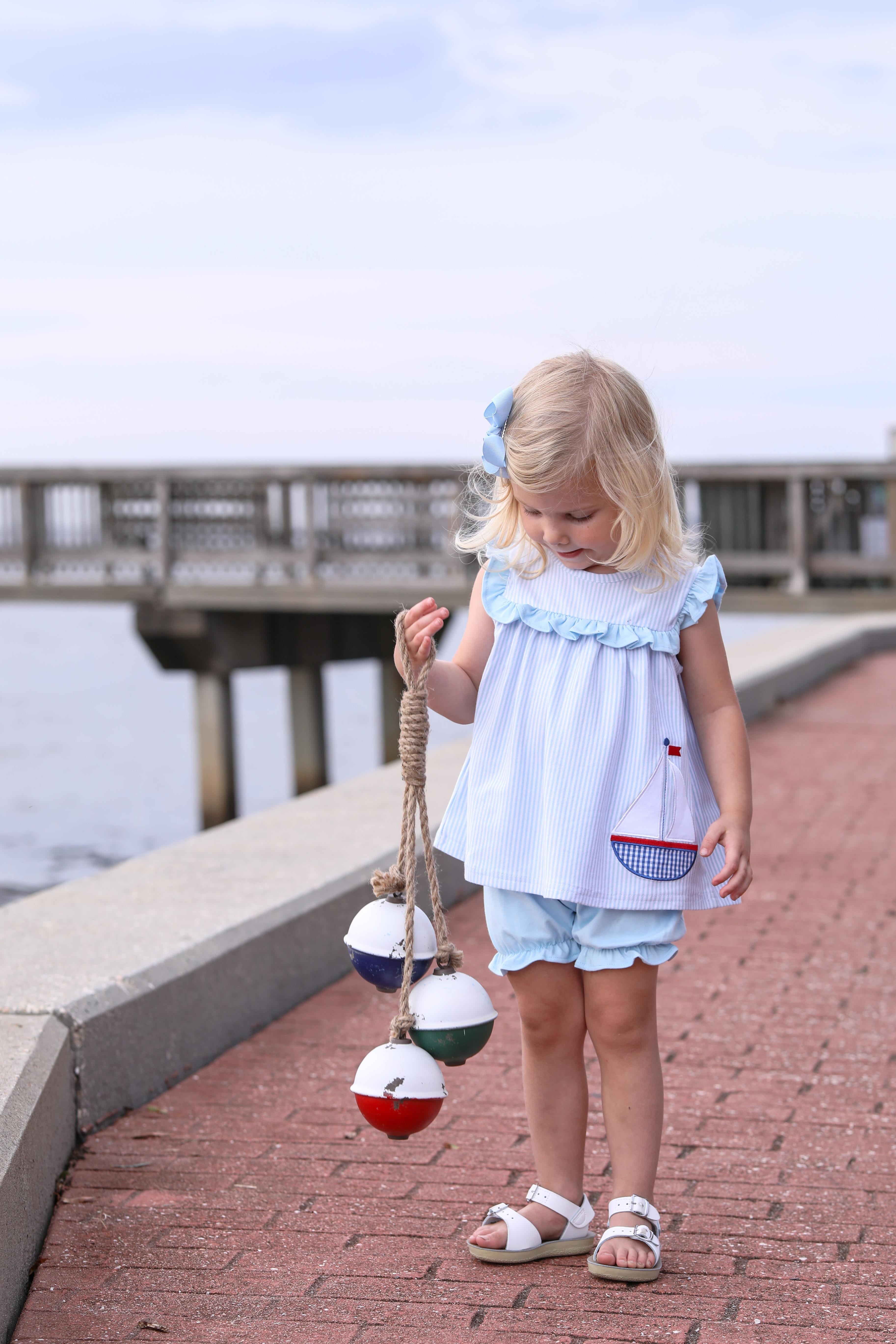 Sailboat Bloomer Set by Trotter Street Kids