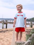 Crab Trio Short Set by Trotter Street Kids