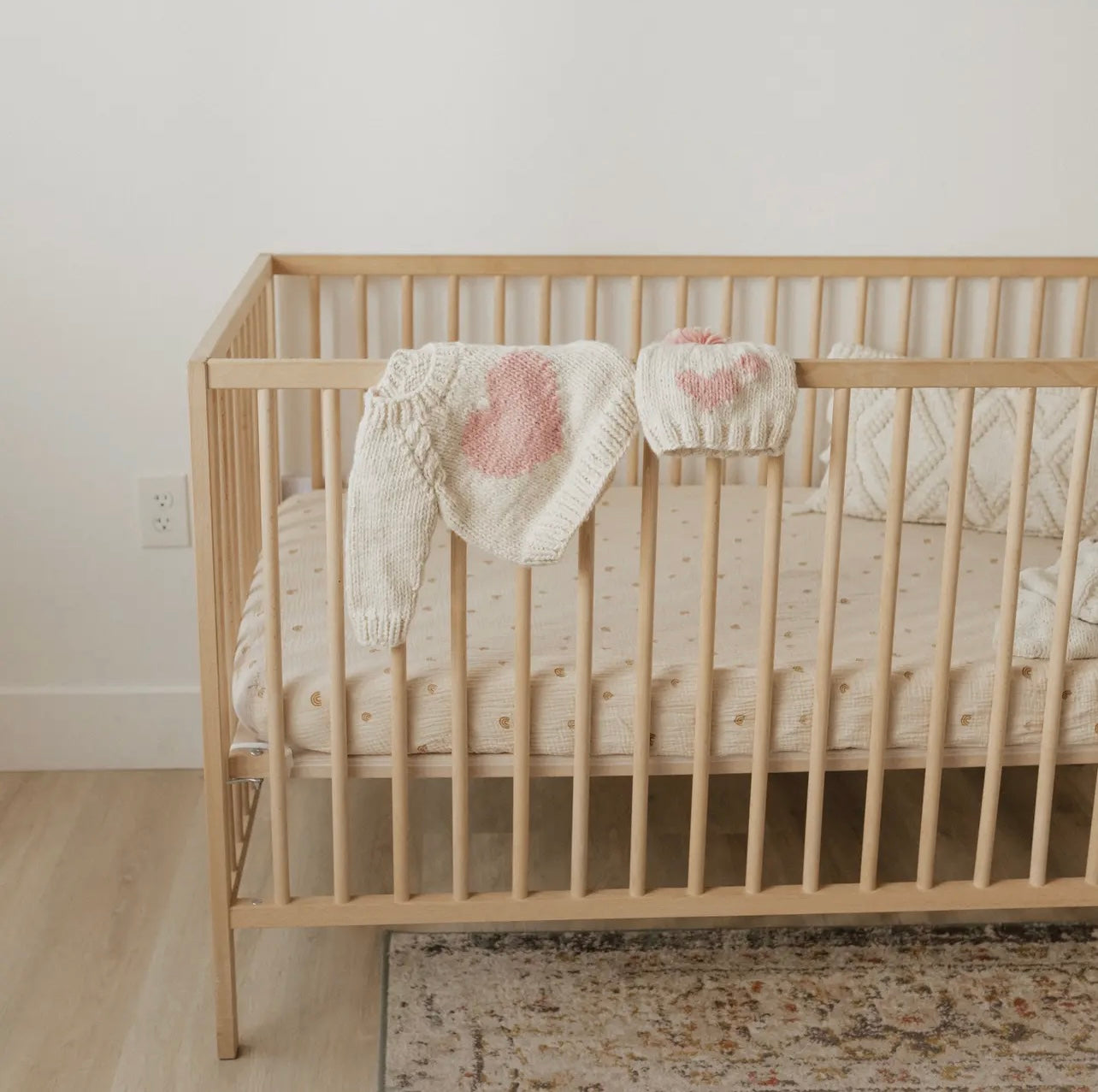 Sweetheart Knit Sweater-Pink Heart