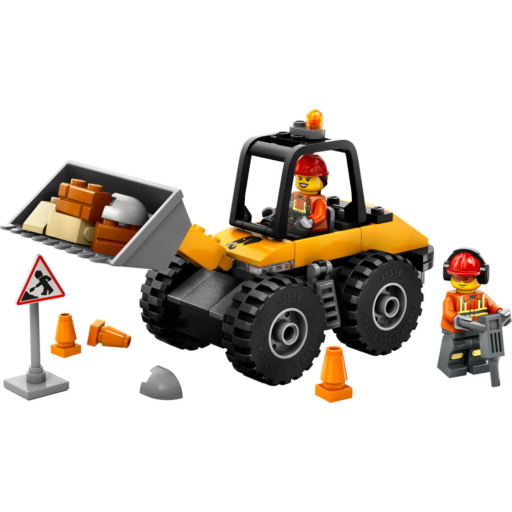 Lego Yellow Construction Wheel Loader