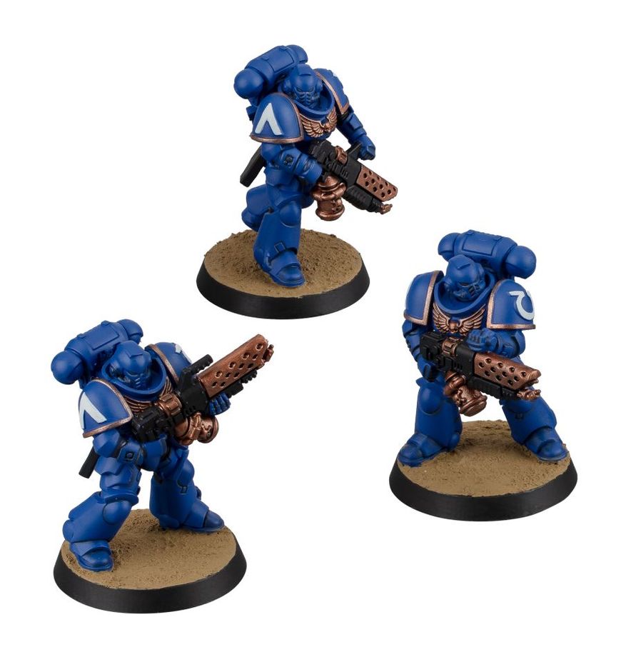 Painted Space Marine Infernus Marines Miniatures