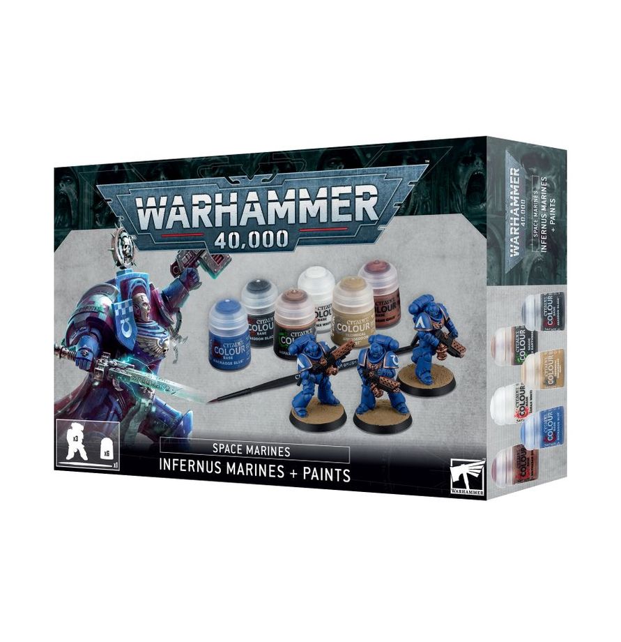 Warhammer 40,000 Infernus Marines and Paints Set