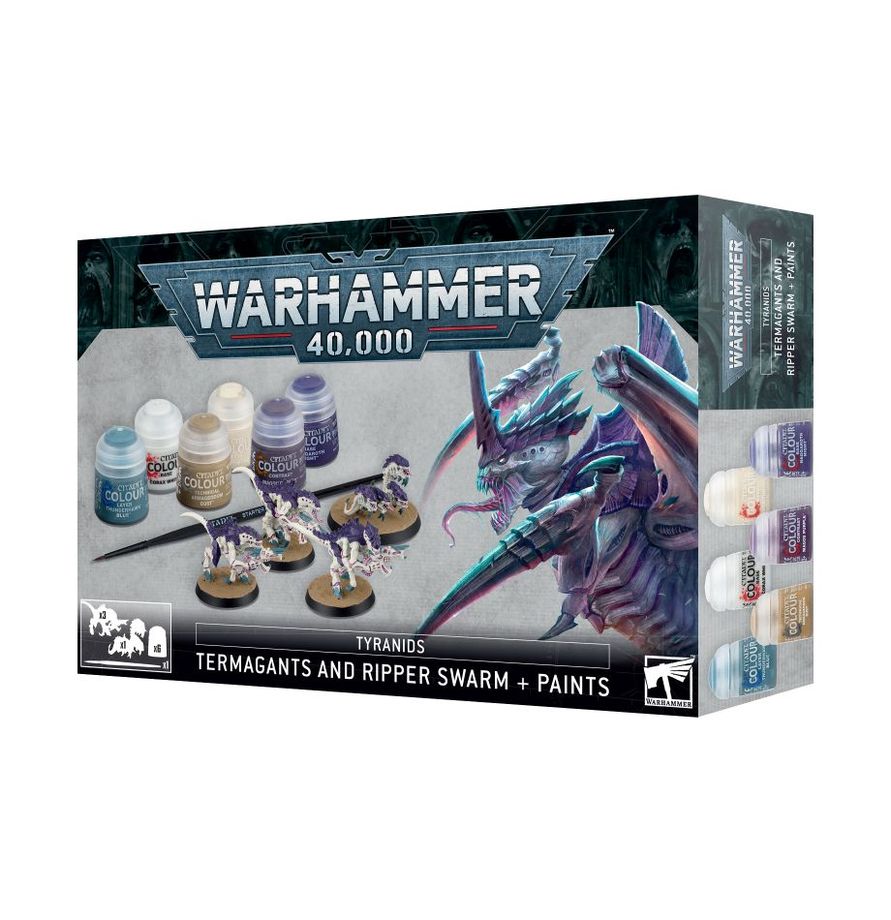 Warhammer 40,000 Tyranids Termagants and Ripper Swarm Paint Set